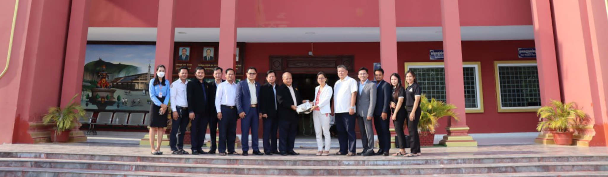The meeting with representatives from Battambang Appeal Court to present the findings of trial monitoring on 23 March 2023.
