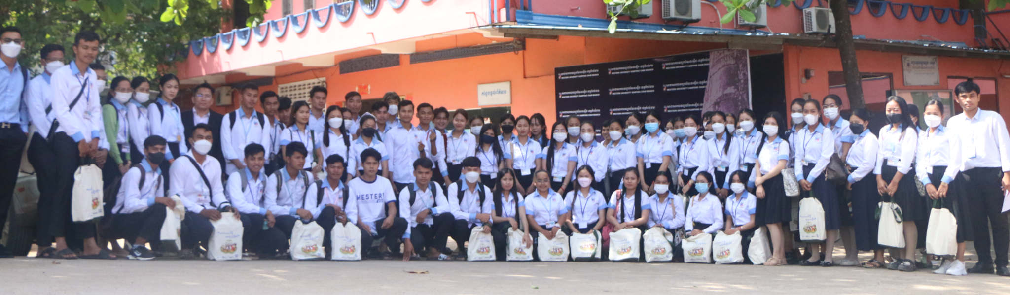 The orientation on FTR on 26 November 2022 at Western University at Kampong Cham province.