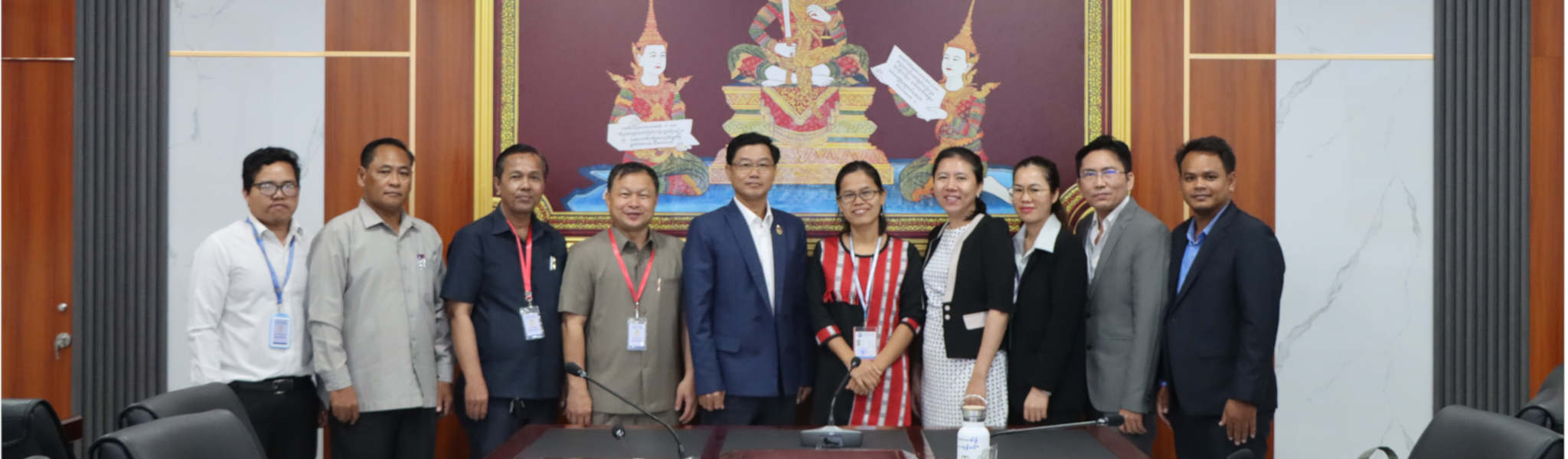 The meeting with representatives from Phnom Penh Appeal Court to present the result of trial monitoring and annual report on 16 November 2023.