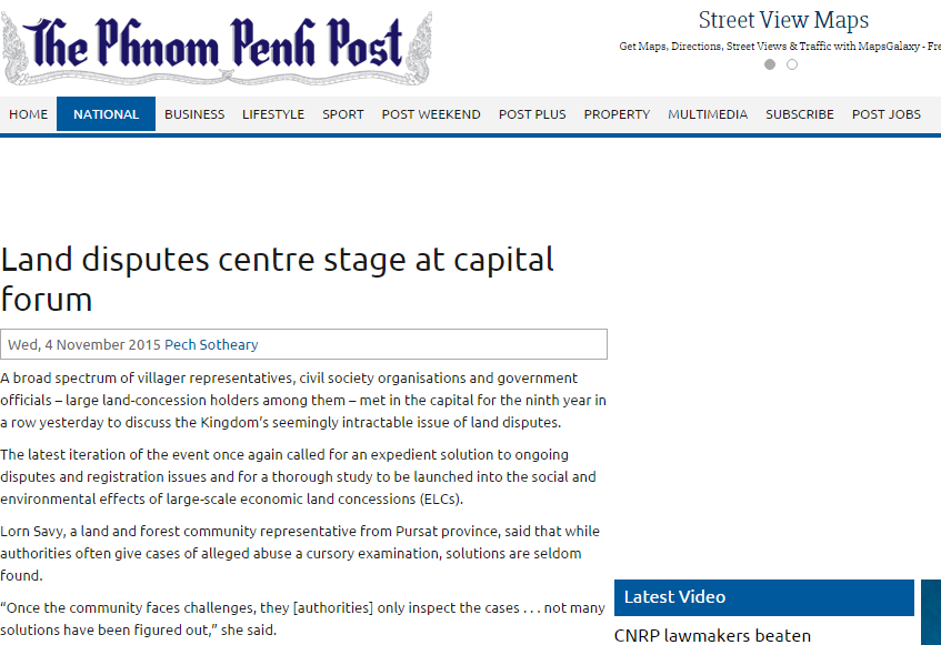 Land disputes centre stage at capital forum