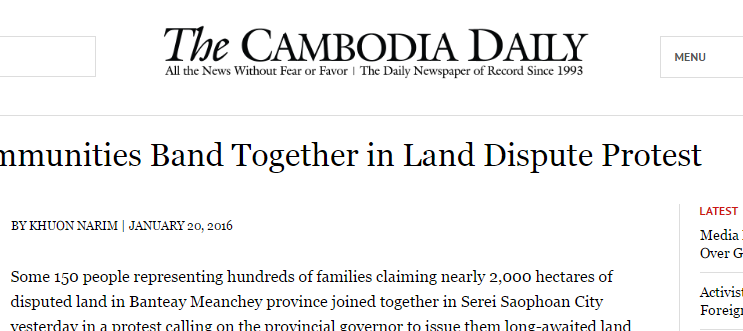 Four Communities Band Together in Land Dispute Protest