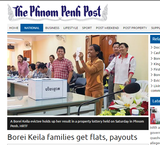 Borei Keila families get flats, payouts