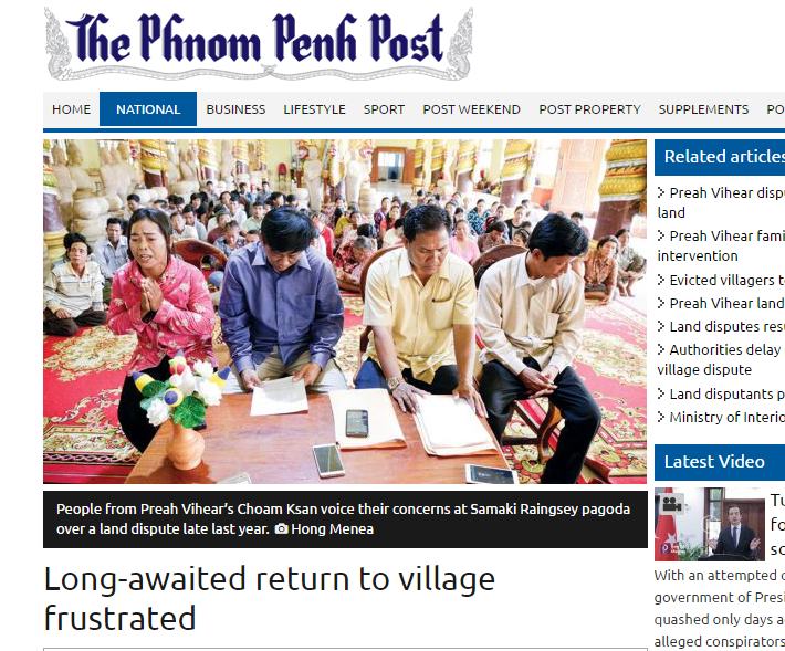 Long-awaited return to village frustrated