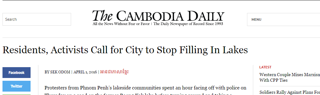 Residents, Activists Call for City to Stop Filling In Lakes