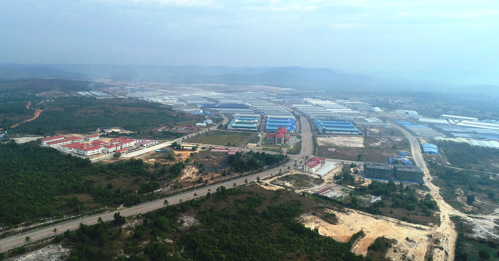 Sihanoukville residents protest new road