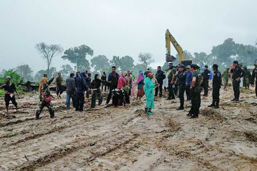 Police injured in land dispute, four detained