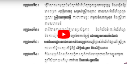 អង្គការ​សង្គម​ស៊ីវិល​នឹង​ជួបជុំ ៥០០​នាក់​ធ្វើ​យុទ្ធនាការ​ប្រឆាំង​អំពើ​ហិង្សា​លើ​ស្ត្រី និង​ក្មេង​ស្រី