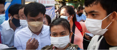 A court in Cambodia has denied the requests of three activists from environmental group Mother Nature Cambodia to travel to Sweden to accept an international award.